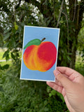 Peach Oil Pastel Print
